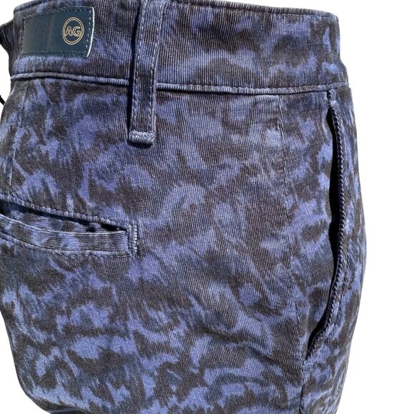 AG Jeans Caden Blue Patterned Tailored Trouser Pant Size 26 NWT - Picture 4 of 7
